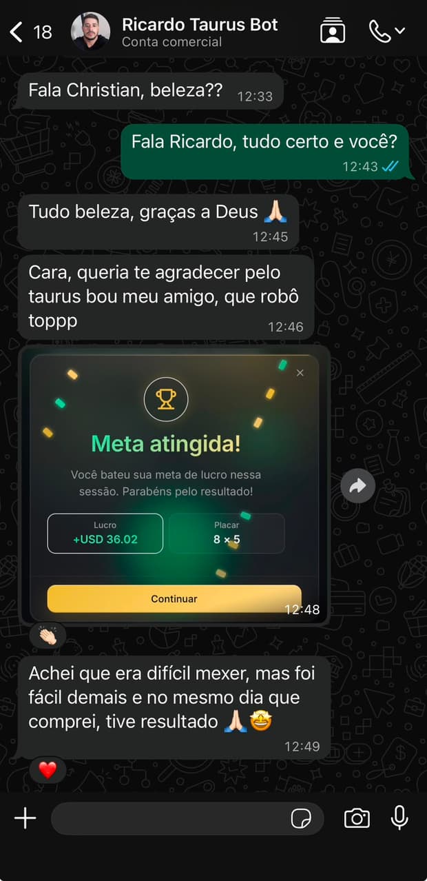 Depoimento de cliente